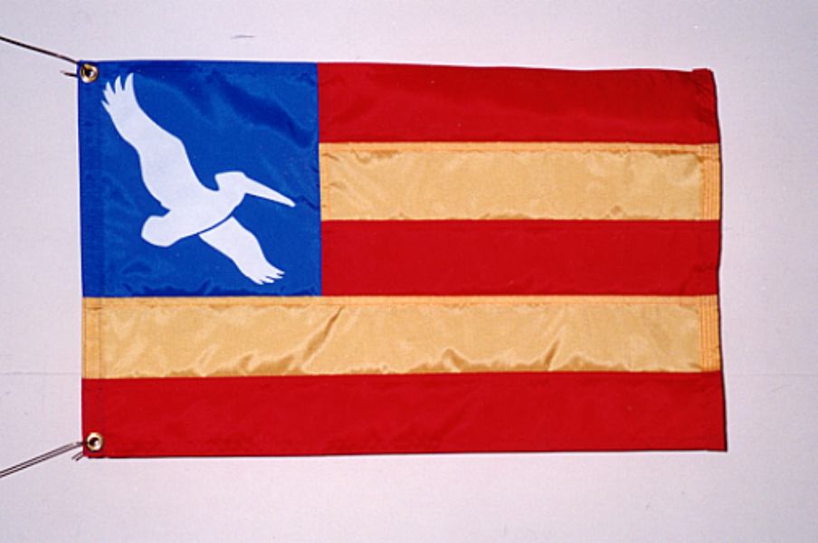 bird and stripe flag